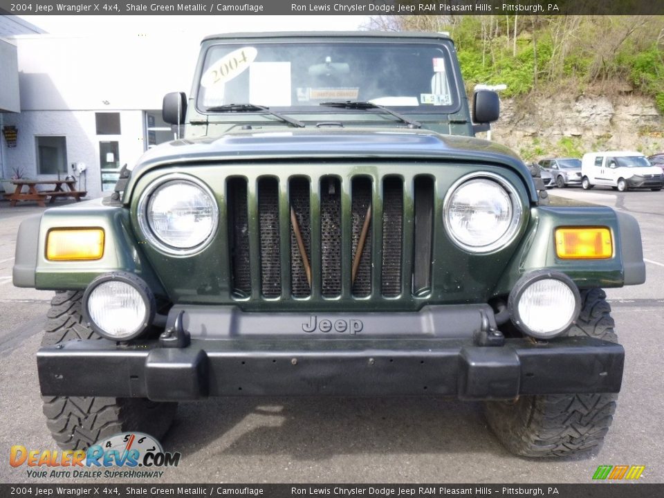 2004 Jeep Wrangler X 4x4 Shale Green Metallic / Camouflage Photo #8