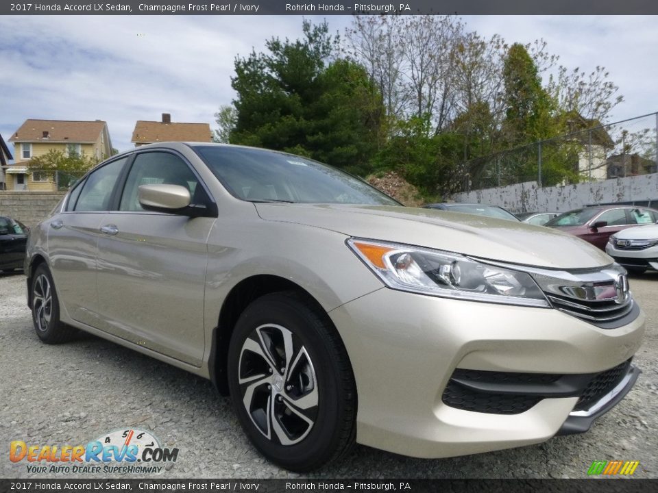 2017 Honda Accord LX Sedan Champagne Frost Pearl / Ivory Photo #1