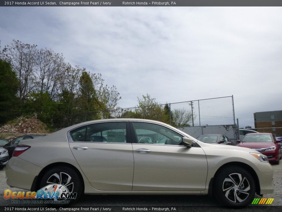 2017 Honda Accord LX Sedan Champagne Frost Pearl / Ivory Photo #2