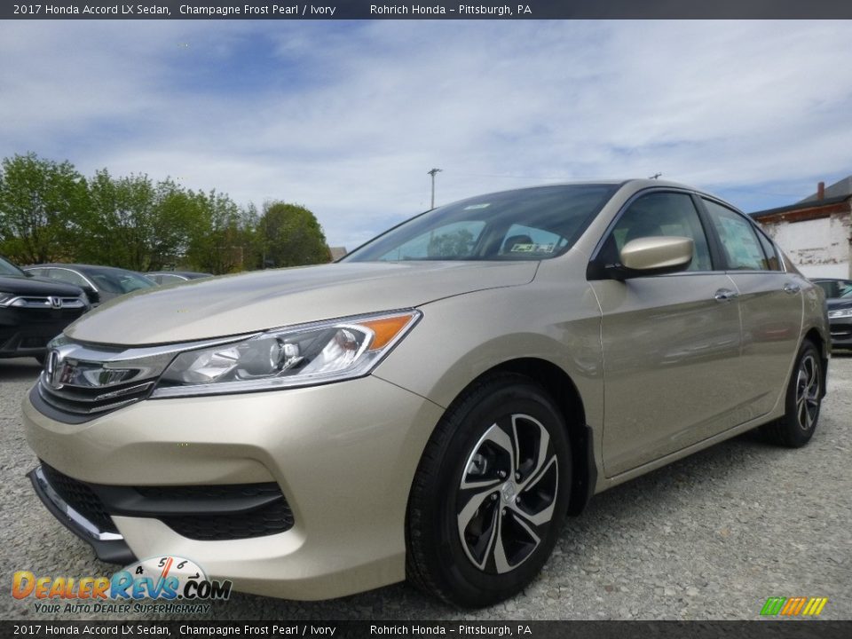 2017 Honda Accord LX Sedan Champagne Frost Pearl / Ivory Photo #4