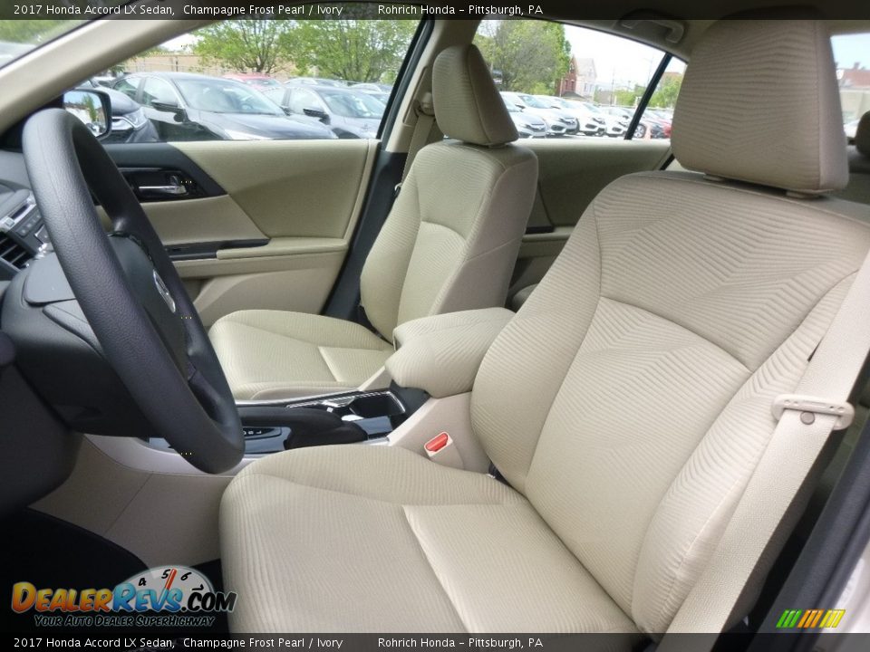 2017 Honda Accord LX Sedan Champagne Frost Pearl / Ivory Photo #6