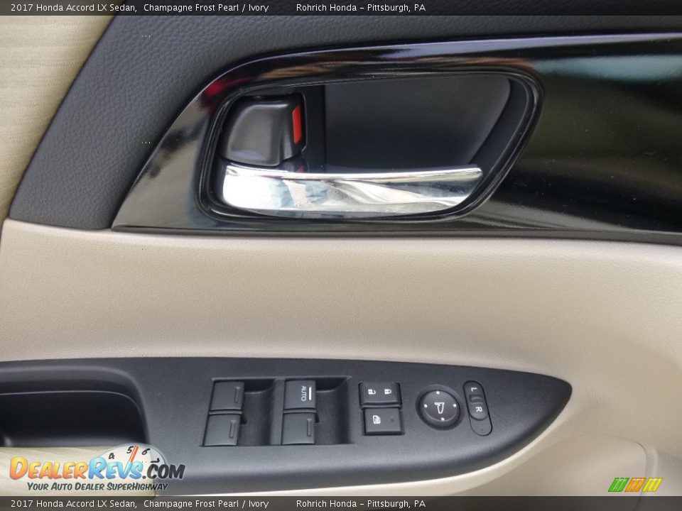 2017 Honda Accord LX Sedan Champagne Frost Pearl / Ivory Photo #9