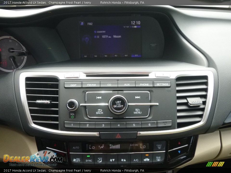 2017 Honda Accord LX Sedan Champagne Frost Pearl / Ivory Photo #11