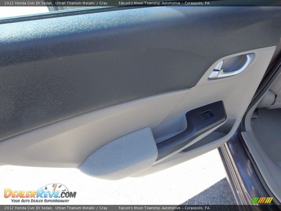 2012 Honda Civic EX Sedan Urban Titanium Metallic / Gray Photo #18