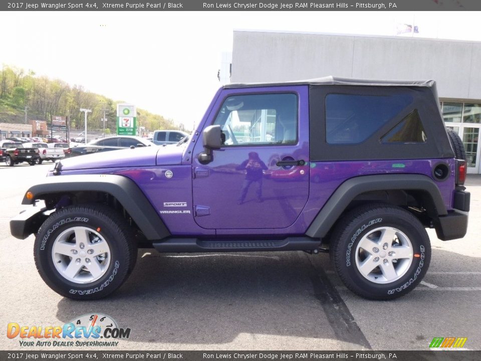 2017 Jeep Wrangler Sport 4x4 Xtreme Purple Pearl / Black Photo #2