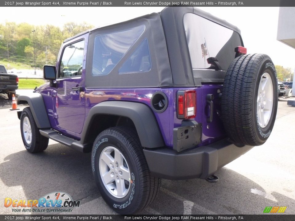 2017 Jeep Wrangler Sport 4x4 Xtreme Purple Pearl / Black Photo #3