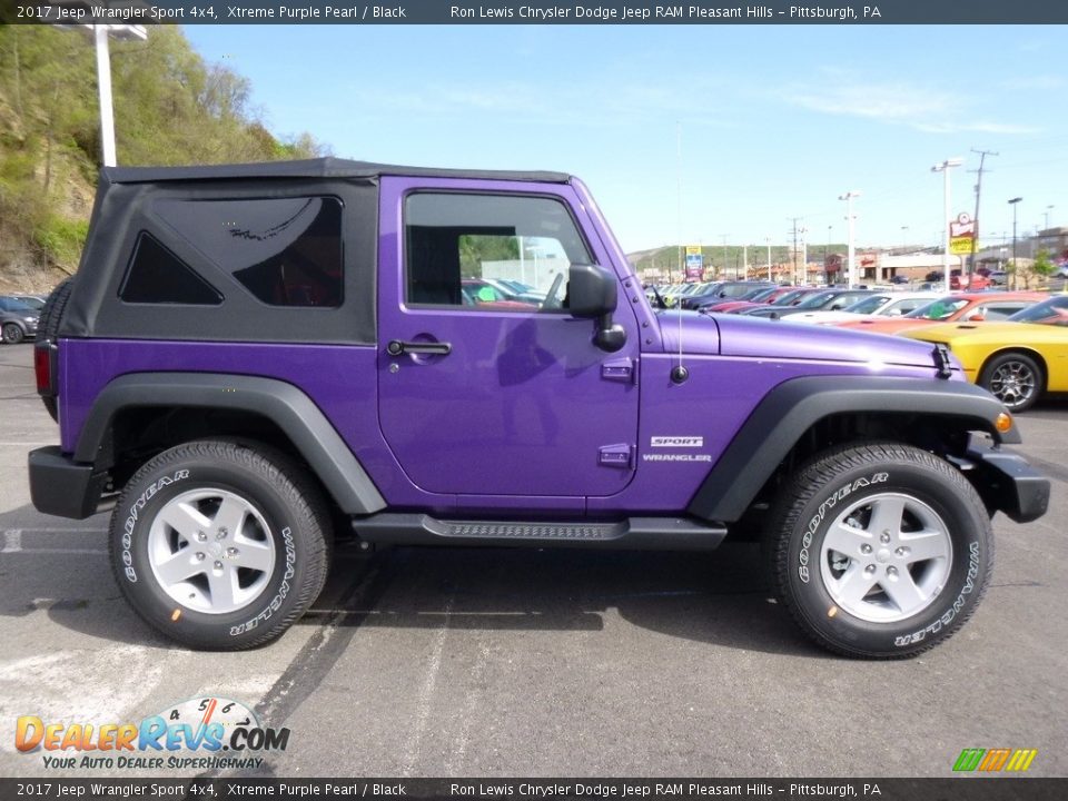 2017 Jeep Wrangler Sport 4x4 Xtreme Purple Pearl / Black Photo #7