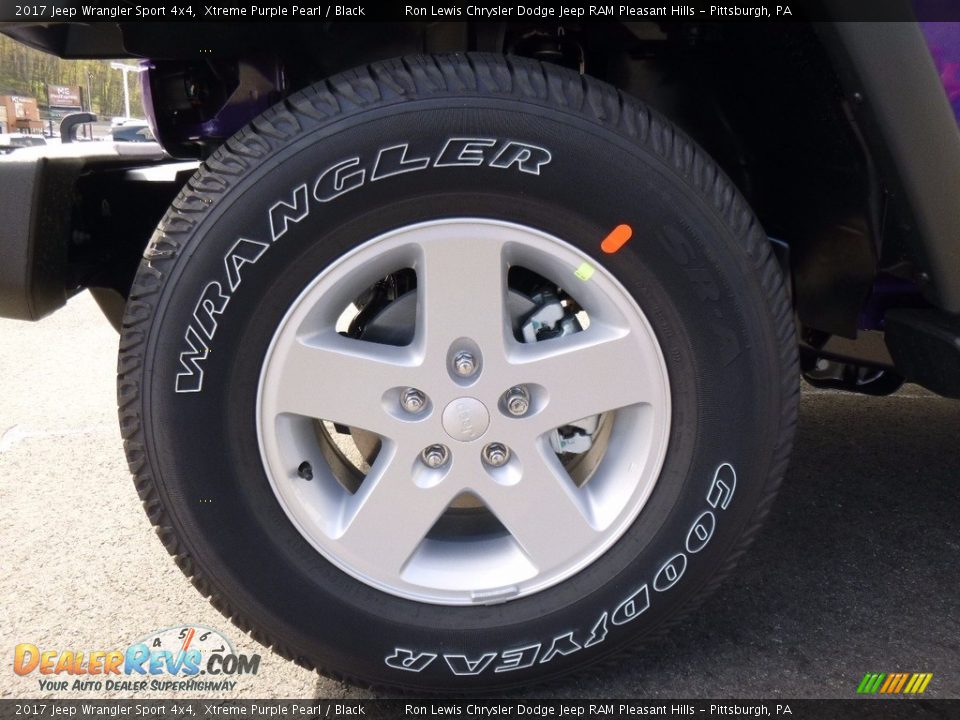 2017 Jeep Wrangler Sport 4x4 Xtreme Purple Pearl / Black Photo #10
