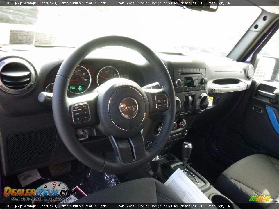 2017 Jeep Wrangler Sport 4x4 Xtreme Purple Pearl / Black Photo #13