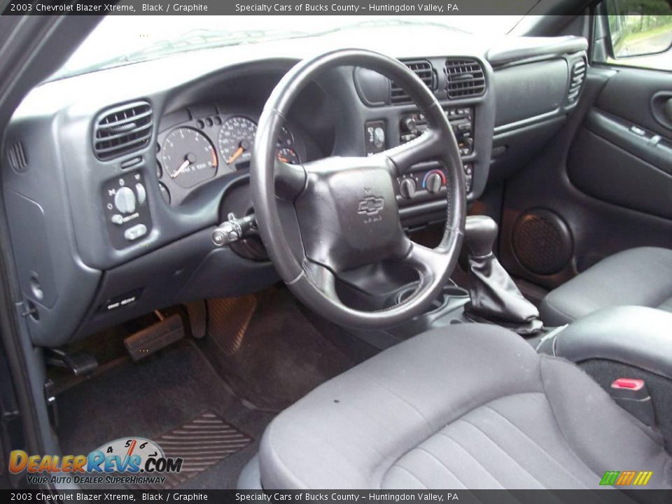 2003 Chevrolet Blazer Xtreme Black / Graphite Photo #29