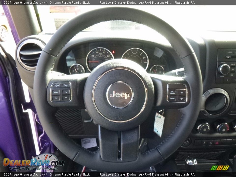 2017 Jeep Wrangler Sport 4x4 Xtreme Purple Pearl / Black Photo #16