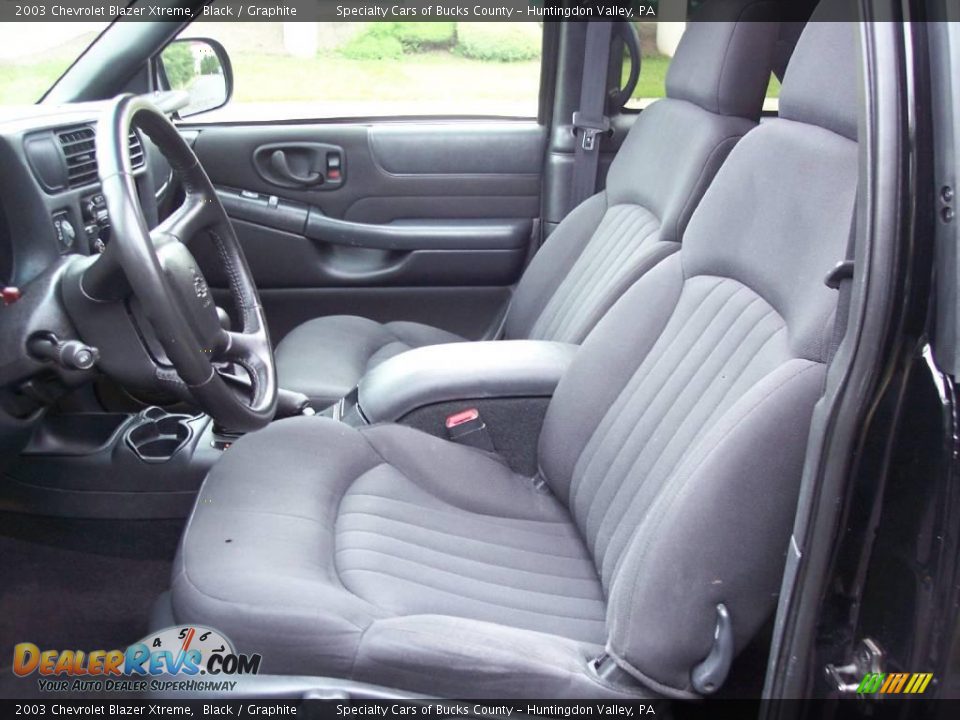 2003 Chevrolet Blazer Xtreme Black / Graphite Photo #31