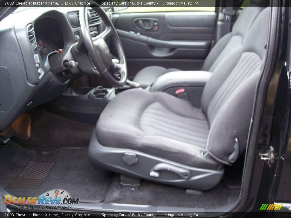2003 Chevrolet Blazer Xtreme Black / Graphite Photo #32