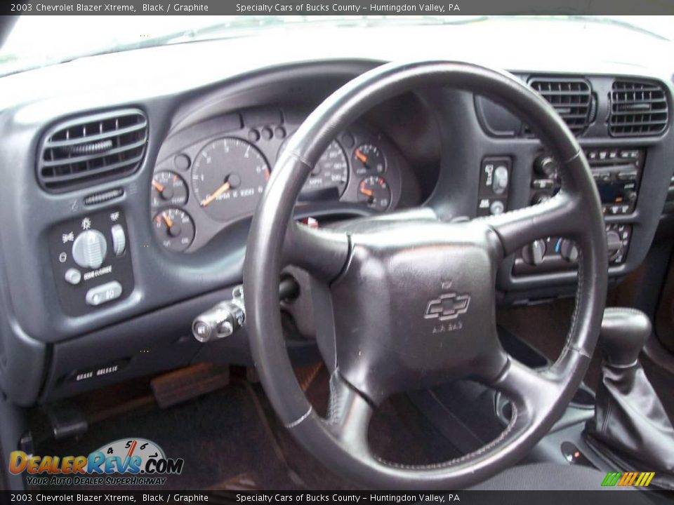 2003 Chevrolet Blazer Xtreme Black / Graphite Photo #36