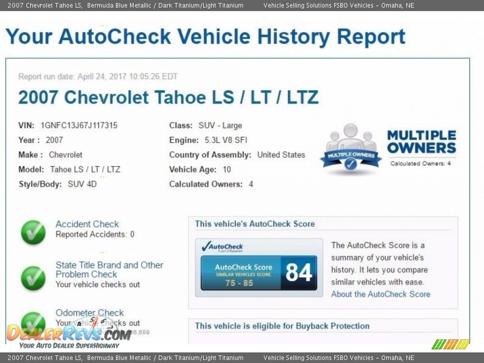 Dealer Info of 2007 Chevrolet Tahoe LS Photo #2