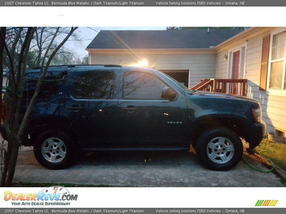 2007 Chevrolet Tahoe LS Bermuda Blue Metallic / Dark Titanium/Light Titanium Photo #3