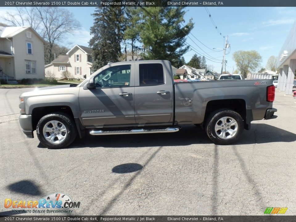 2017 Chevrolet Silverado 1500 LT Double Cab 4x4 Pepperdust Metallic / Jet Black Photo #3