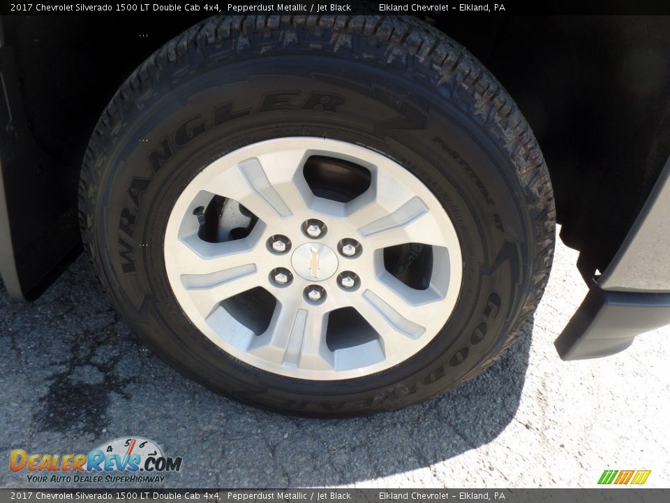 2017 Chevrolet Silverado 1500 LT Double Cab 4x4 Pepperdust Metallic / Jet Black Photo #9