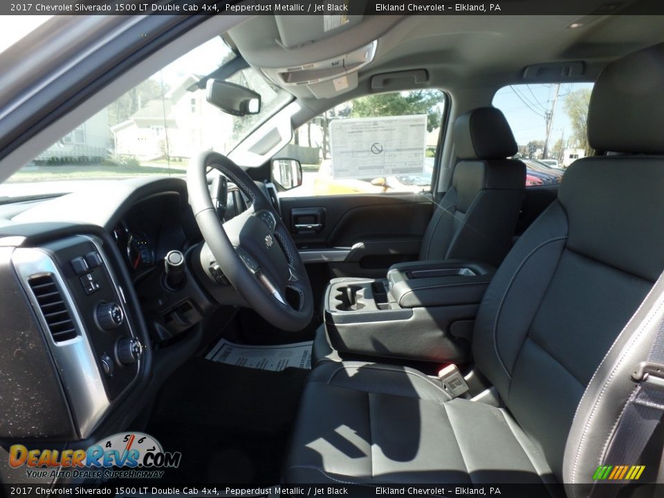 2017 Chevrolet Silverado 1500 LT Double Cab 4x4 Pepperdust Metallic / Jet Black Photo #15