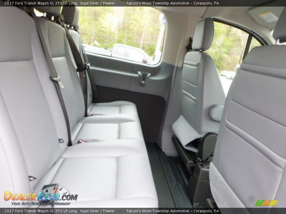 Rear Seat of 2017 Ford Transit Wagon XL 350 LR Long Photo #8