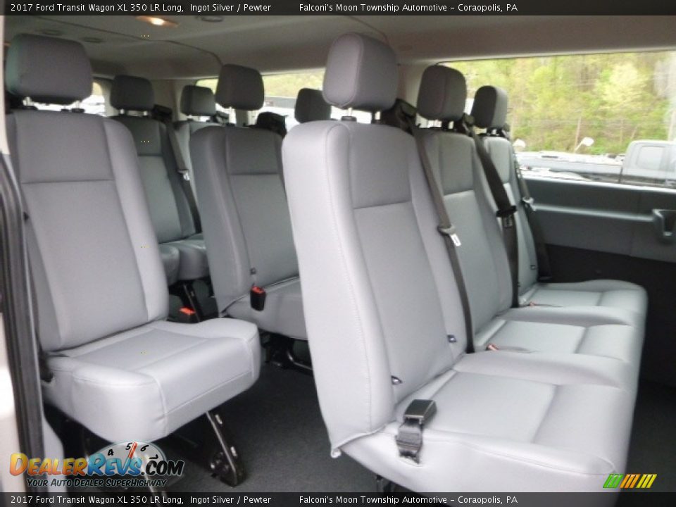 Rear Seat of 2017 Ford Transit Wagon XL 350 LR Long Photo #9