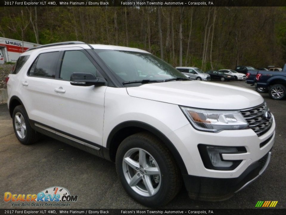 2017 Ford Explorer XLT 4WD White Platinum / Ebony Black Photo #3