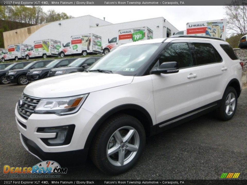 2017 Ford Explorer XLT 4WD White Platinum / Ebony Black Photo #5