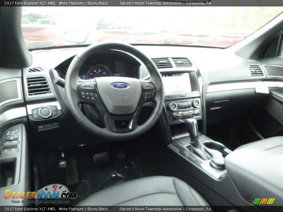 2017 Ford Explorer XLT 4WD White Platinum / Ebony Black Photo #9
