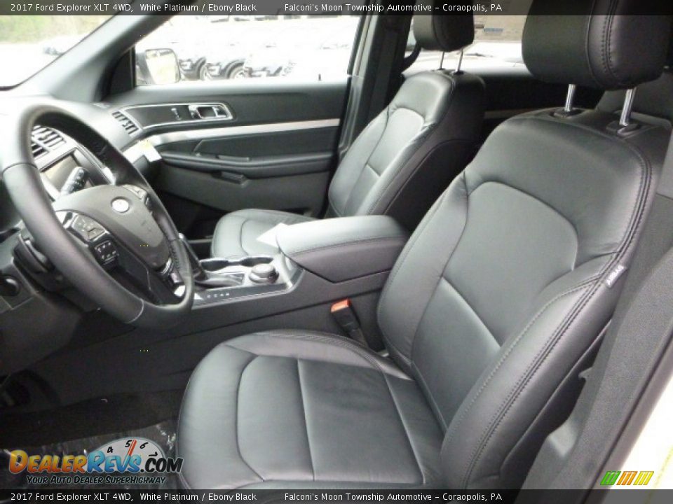 2017 Ford Explorer XLT 4WD White Platinum / Ebony Black Photo #10