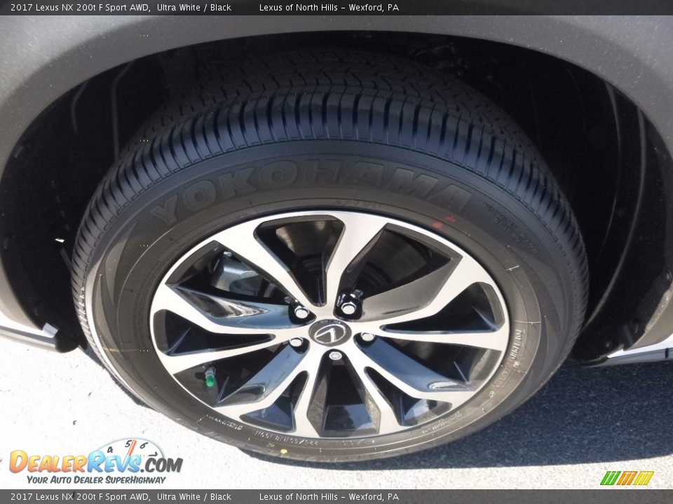 2017 Lexus NX 200t F Sport AWD Ultra White / Black Photo #5