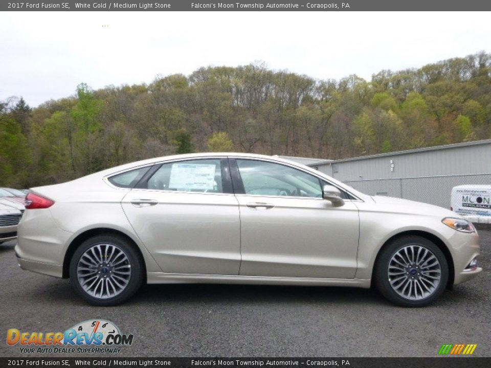 2017 Ford Fusion SE White Gold / Medium Light Stone Photo #1