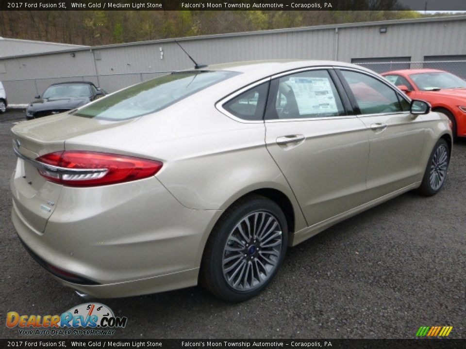 2017 Ford Fusion SE White Gold / Medium Light Stone Photo #2