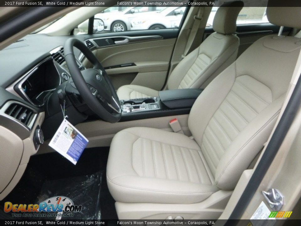 2017 Ford Fusion SE White Gold / Medium Light Stone Photo #11