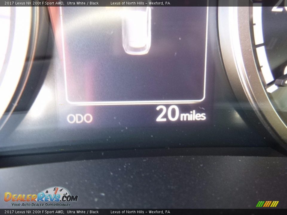 2017 Lexus NX 200t F Sport AWD Ultra White / Black Photo #15