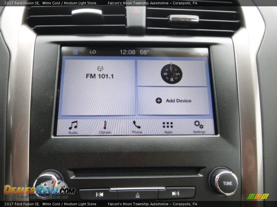2017 Ford Fusion SE White Gold / Medium Light Stone Photo #14
