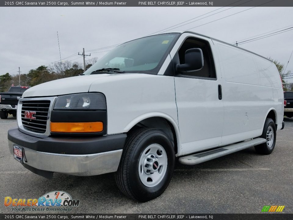 2015 GMC Savana Van 2500 Cargo Summit White / Medium Pewter Photo #3