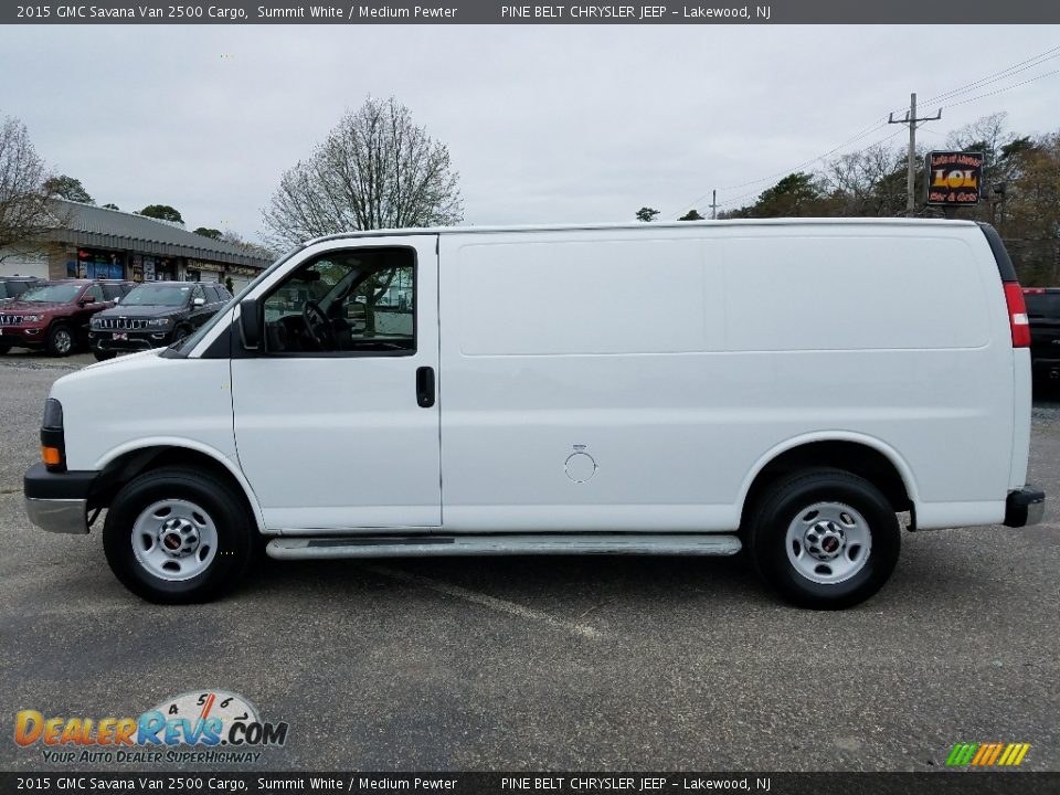 2015 GMC Savana Van 2500 Cargo Summit White / Medium Pewter Photo #4