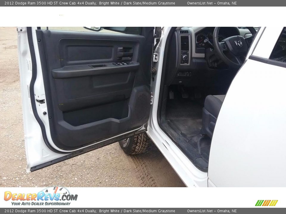 2012 Dodge Ram 3500 HD ST Crew Cab 4x4 Dually Bright White / Dark Slate/Medium Graystone Photo #7