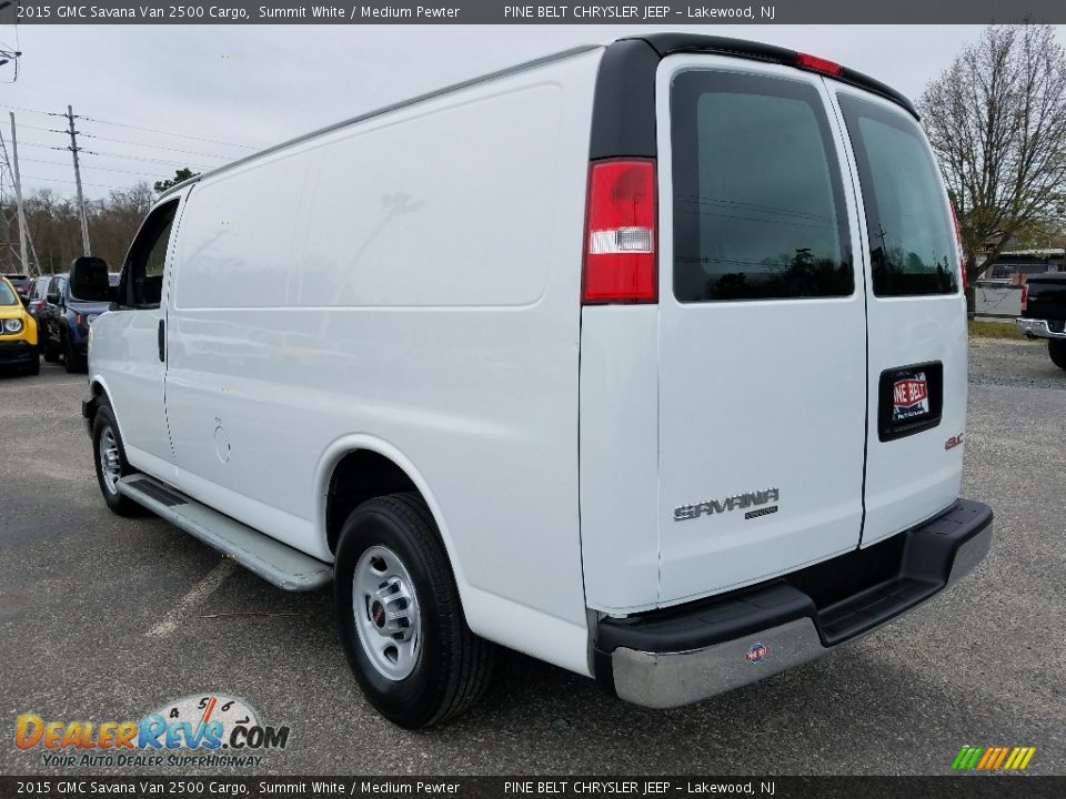 2015 GMC Savana Van 2500 Cargo Summit White / Medium Pewter Photo #5