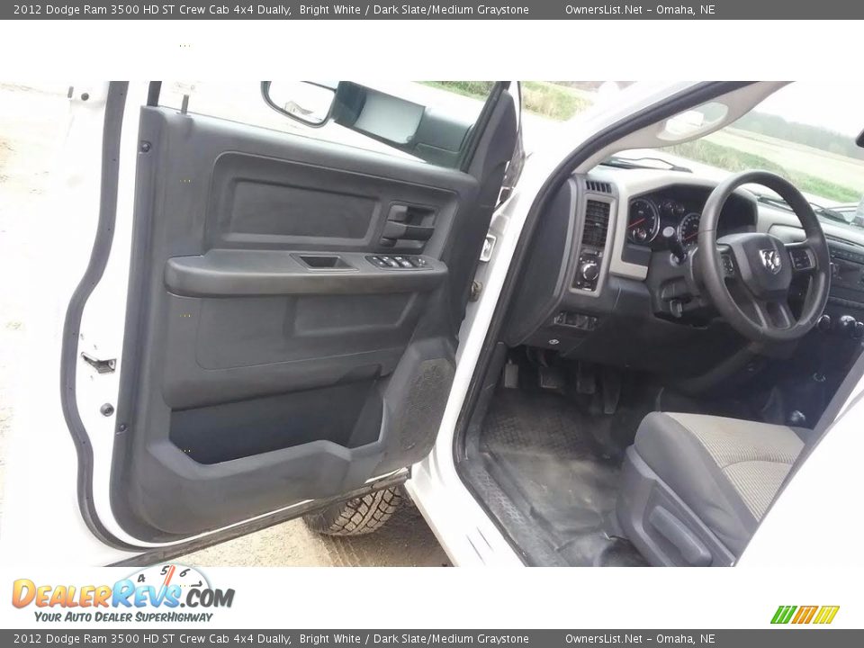 2012 Dodge Ram 3500 HD ST Crew Cab 4x4 Dually Bright White / Dark Slate/Medium Graystone Photo #8