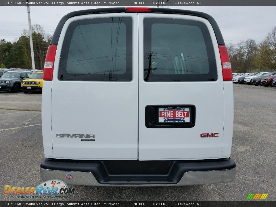 2015 GMC Savana Van 2500 Cargo Summit White / Medium Pewter Photo #6