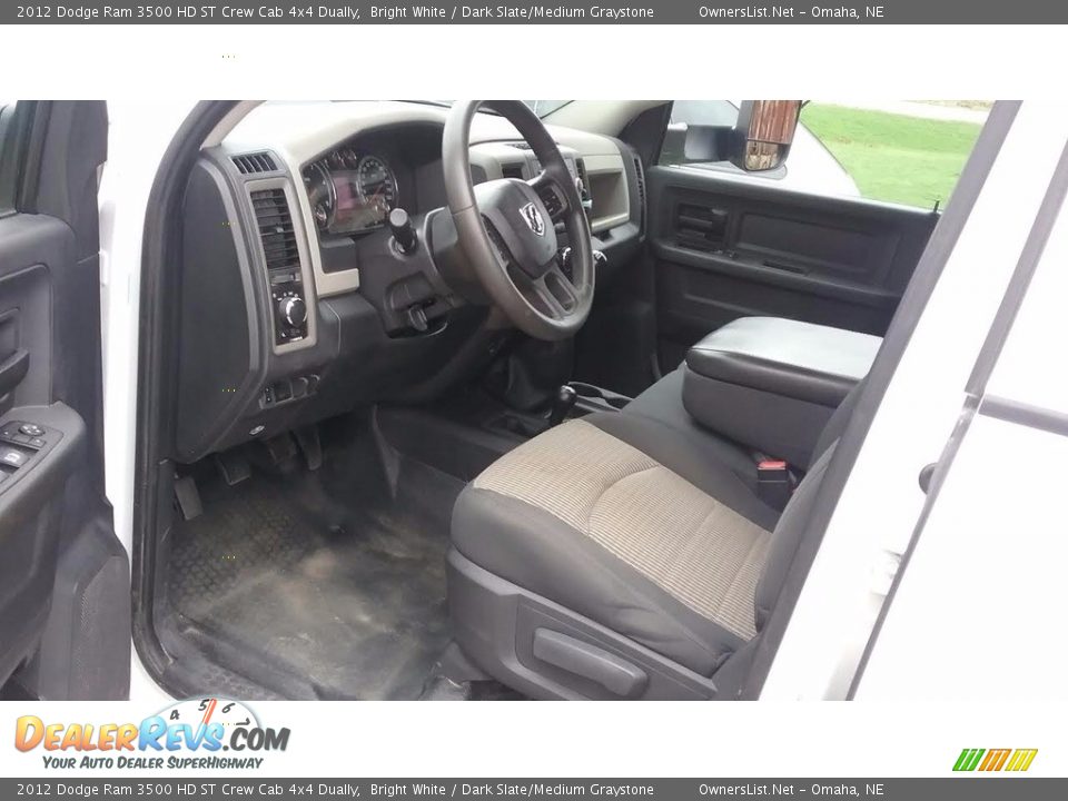 2012 Dodge Ram 3500 HD ST Crew Cab 4x4 Dually Bright White / Dark Slate/Medium Graystone Photo #10