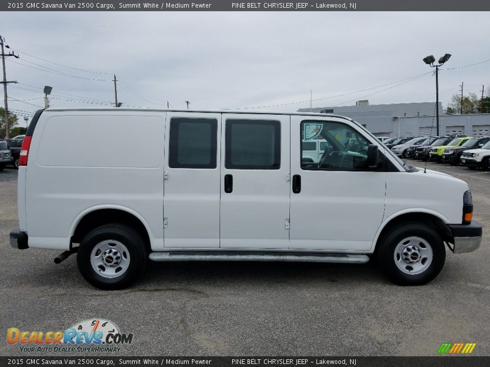 2015 GMC Savana Van 2500 Cargo Summit White / Medium Pewter Photo #8