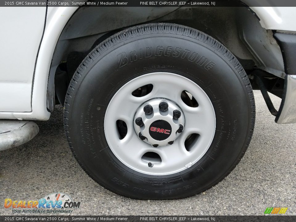2015 GMC Savana Van 2500 Cargo Summit White / Medium Pewter Photo #9