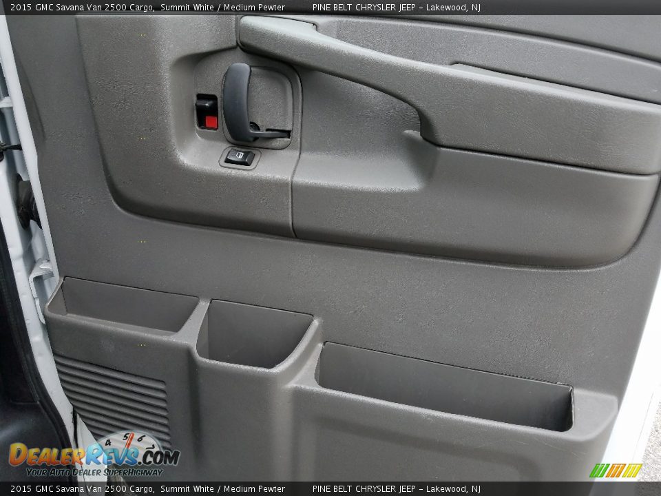 2015 GMC Savana Van 2500 Cargo Summit White / Medium Pewter Photo #10