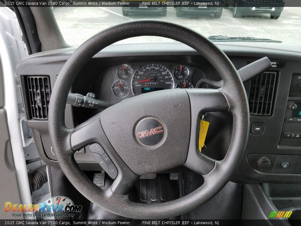 2015 GMC Savana Van 2500 Cargo Summit White / Medium Pewter Photo #18