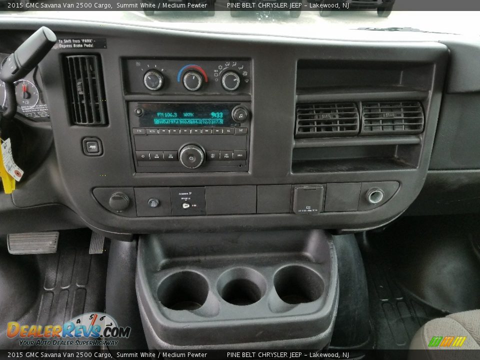 2015 GMC Savana Van 2500 Cargo Summit White / Medium Pewter Photo #19