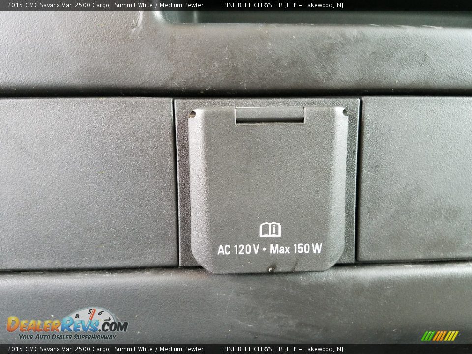 2015 GMC Savana Van 2500 Cargo Summit White / Medium Pewter Photo #20