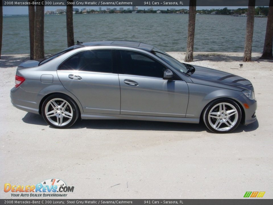 2008 Mercedes-Benz C 300 Luxury Steel Grey Metallic / Savanna/Cashmere Photo #8