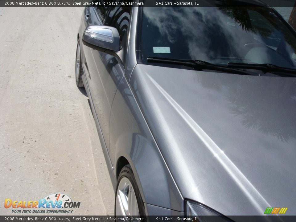 2008 Mercedes-Benz C 300 Luxury Steel Grey Metallic / Savanna/Cashmere Photo #9